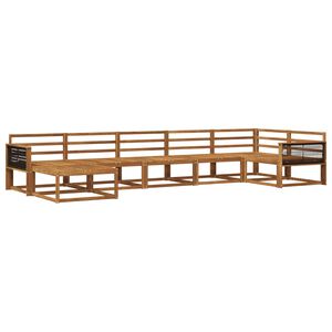 vidaXL Utomhussoffset 7 pcs Naturlig Massivt Akaciatr&auml;