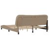 vidaXL Bed Frame with LED without Mattress "Hvar" Cappuccino 180x200 cm
