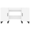 vidaXL Skrivbord vit 140x50x75 cm konstruerat trä