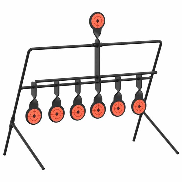 vidaXL Återställande Mål Svart 38 x 20,5 x 33 cm Stål