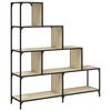 vidaXL Bokhylla 4 hyllplan sonoma-ek 139x33,5x149cm konstruerat tr&auml;