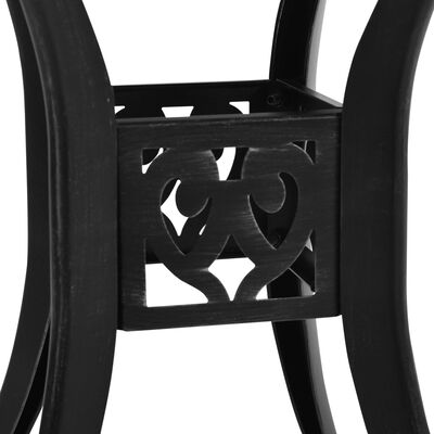 vidaXL Trädgårdsbord svart 78x78x72 cm gjuten aluminium