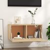vidaXL V&auml;ggsk&aring;p sonoma-ek 80x36,5x35 cm konstruerat tr&auml;