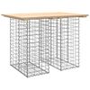 vidaXL Tr&auml;dg&aring;rdsbord gabiondesign 100x70x72 cm massivt tr&auml; furu