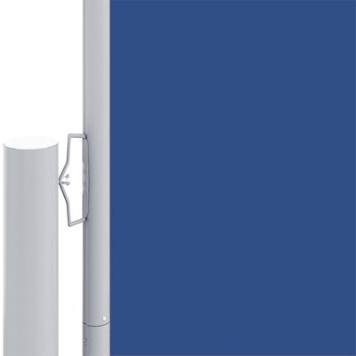 vidaXL Infällbar sidomarkis 220x600 cm blå