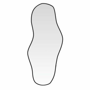 vidaXL V&auml;ggspegel svart 70x30 cm