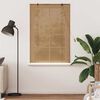 vidaXL Rullgardin med gardiner Brun 100 x 160 cm Bambu