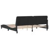 vidaXL Bed Frame without Mattress Black 200x200 cm Velvet