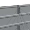 vidaXL Planteringsk&auml;rl Ljusgr&aring; 240 x 80 x 75 cm St&aring;l