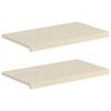 vidaXL F&ouml;nsterbr&auml;dor 2 st Vit 70 x 30 x 2 cm Massivt Ektr&auml;