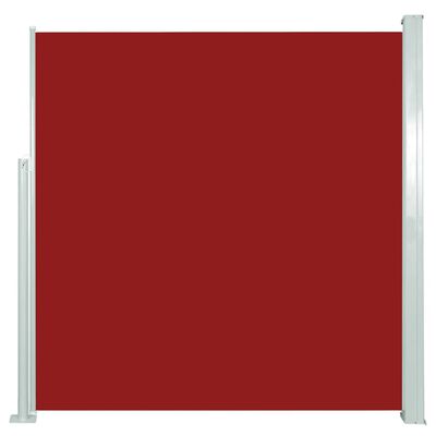 vidaXL Infällbar sidomarkis 140x300 cm röd
