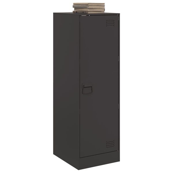 vidaXL Skänk svart 34,5x39x107 cm stål