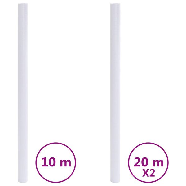 vidaXL F&ouml;nsterfilmer frostad randig design PVC