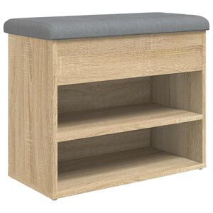 vidaXL Skob&auml;nk sonoma-ek 62x32x50 cm konstruerat tr&auml;