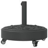 vidaXL Parasollfot med hjul för Ø38 / 48 mm stolpar 27 kg rund