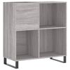 vidaXL Stereob&auml;nk gr&aring; sonoma 84,5x38x89 cm konstruerat tr&auml;
