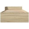 vidaXL S&auml;ngram utan madrass sonoma-ek 90x200 cm konstruerad tr&auml;
