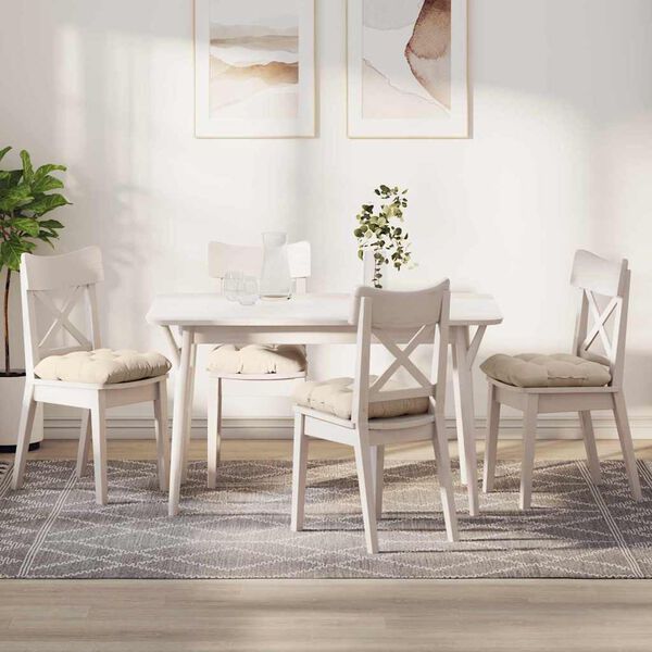 vidaXL Sittkuddar 4 pcs Beige 45 x 45 cm Mikrofiber Tyg