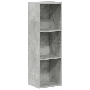 vidaXL Bokhylla/tv-b&auml;nk betonggr&aring; 36x30x114 cm konstruerat tr&auml;