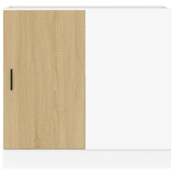 vidaXL Basskåp med diskbänk “Lyon” sonoma-ek konstruerat trä