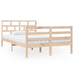 vidaXL S&auml;ngram massiv furu 120x190 cm