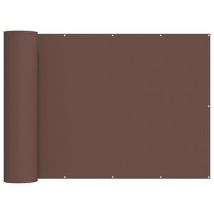 vidaXL Balkongsk&auml;rm 180 x 300 cm Tyg med PU-bel&auml;ggning Brun