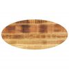 vidaXL Bordsskiva 100x40x2,5 cm oval massivt mangotr&auml;