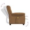 vidaXL Massagefåtölj med uppresningshjälp taupe mikrofibertyg