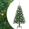 vidaXL Julgran med LED-belysning 120 cm 150 LED-lampor Varmvit