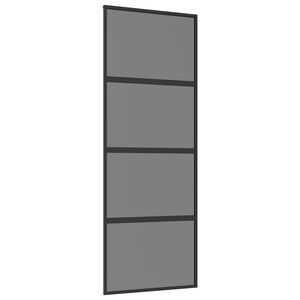 vidaXL Skjutd&ouml;rr 76 x 205 cm H&auml;rdat Glas och Aluminium