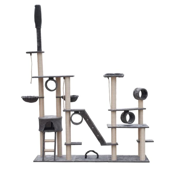 Kl&ouml;str&auml;d delux 230-260 cm gr&aring; plysch