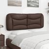 vidaXL Headboard Cushion "Hvar" Brown 120 cm Faux Leather