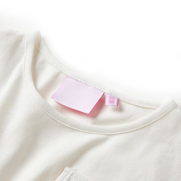 Klänning med korta ärmar för barn ecru 128