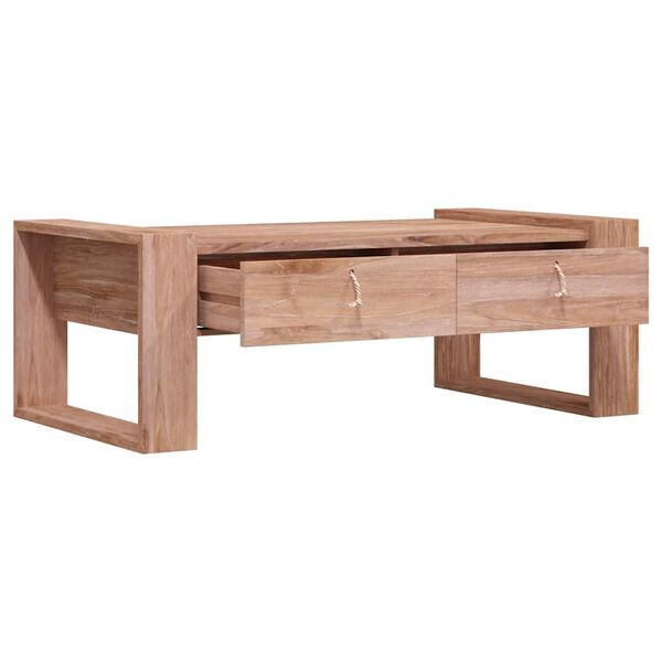 vidaXL Soffbord 110x60x40 cm massiv teak