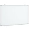 vidaXL Magnetisk whiteboard 80x50x1,7 cm aluminium