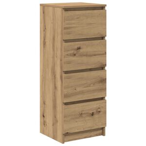 vidaXL Sk&auml;nk hantverksm&auml;ssig ek 37,5x35x99 cm konstruerat tr&auml;