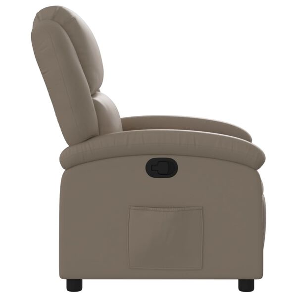 vidaXL Reclinerfåtölj cappuccino konstläder