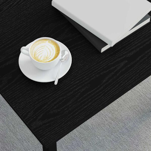 vidaXL Kaffeebord Svart Ek 50 x 50 x 36 cm Konstruerat tr&auml;