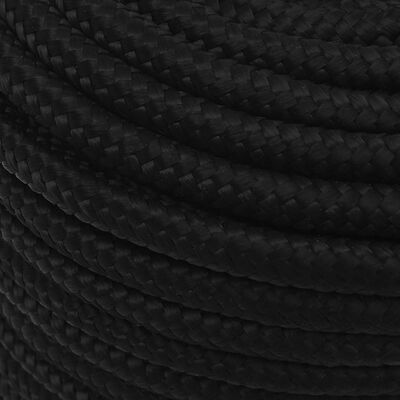 vidaXL Rep svart 14 mm 250 m polyester