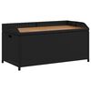 vidaXL F&ouml;rvaringsb&auml;nk svart 100x50x52 cm konstrotting massiv akacia