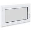 vidaXL K&auml;llarf&ouml;nster RISOR 100 x 70 cm PVC och glas Vit