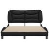 vidaXL Bed Frame without Mattress "Hvar" Black 120x200 cm Faux Leather