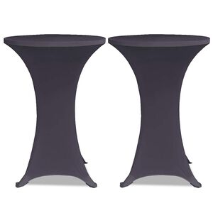 vidaXL Bords&ouml;verdrag 2 st 60 cm stretch antracit