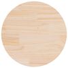 vidaXL Bordsskiva rund &Oslash;60x3 cm massiv furu