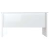 vidaXL Soffbord vit högglans 80x50x42,5 cm konstruerat trä