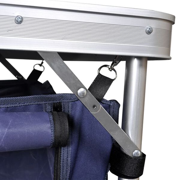 Hopfällbart campingskåp i Aluminium