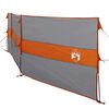 vidaXL Vindskydd för camping grå och orange 490x123 cm vattentät