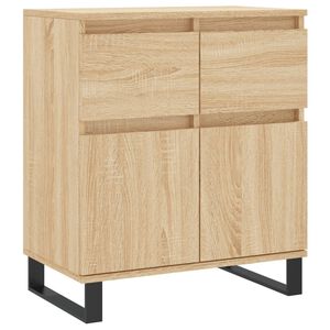 vidaXL Byr&aring; sonoma-ek 60x35x70 cm konstruerat tr&auml;
