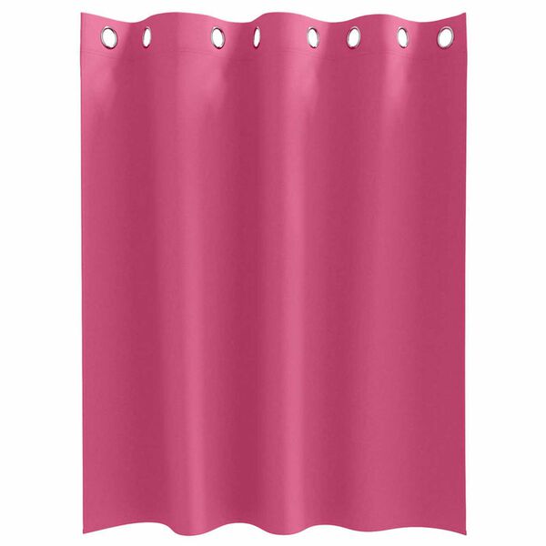 vidaXL M&ouml;rkl&auml;ggningsgardiner med Ringar 2 pcs Klart Pink 140 x 140 cm