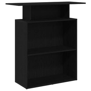 vidaXL Receptionsdisk svart 100x40x104 cm konstruerat tr&auml;